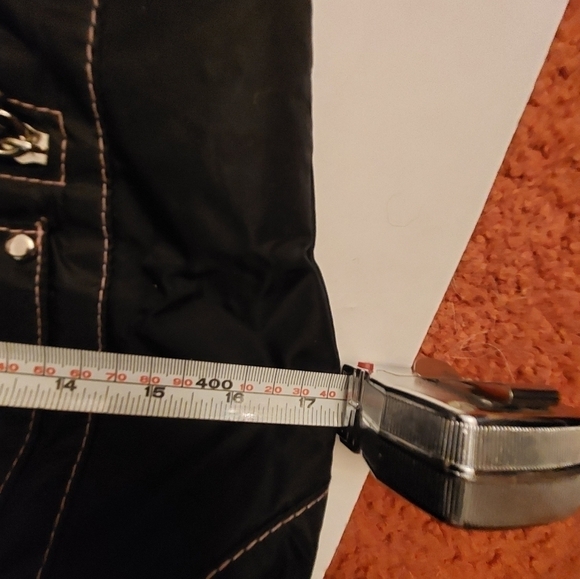 Vintage* 80s Carroll Ried Black Nylon Handbag/Purse - Picture 12 of 16